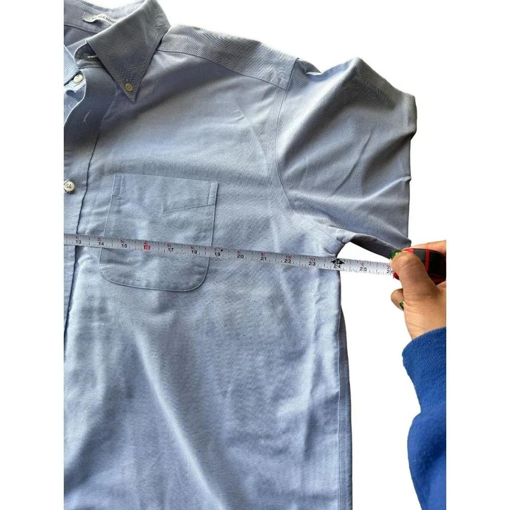 L.L. BEAN MENS LIGHT BLUE BUTTON UP SHIRT SIZE XL | D2 - Picture 4 of 5